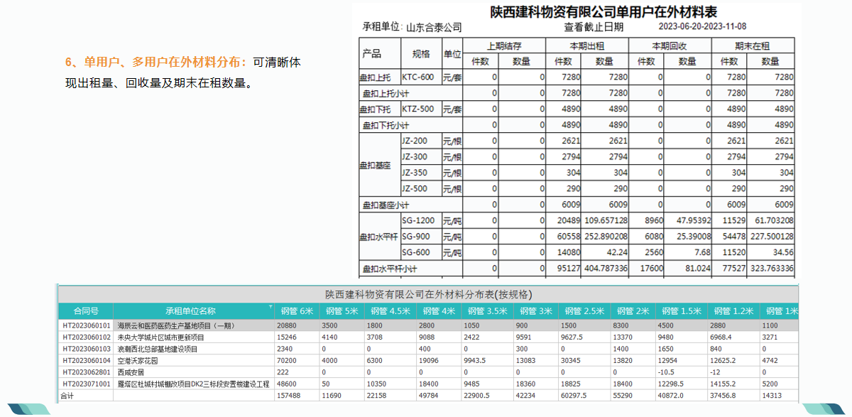 长风软件推出新款物资租费结算软件15